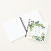 Waterverf bloemen en gebladerte Recept Organizer Notitieboek (Binnen)