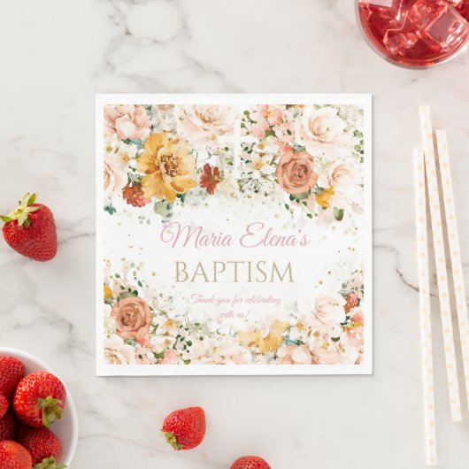 Waterverf bloemen en gouden servetten (Insitu)