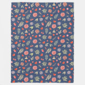 Waterverf bloemen en hart fleece deken (Voorkant)