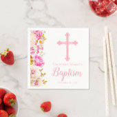 Waterverf Bloemen en Kruisdoop Servet (Insitu)