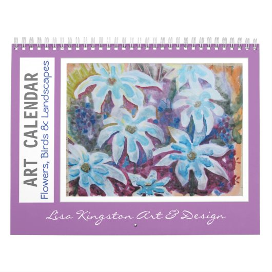 Waterverf bloemen en landschappen kalender (Hoes)