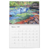 Waterverf bloemen en landschappen kalender (Feb 2027)
