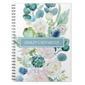 Waterverf bloemen en twijgen notitieboek (Voorkant)