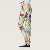 Waterverf bloemen en vlinders leggings (Links)