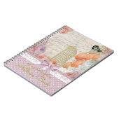 Waterverf bloemen en vogeladresboek | Notitieboek (Linkerzijde)