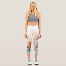 Waterverf Bloemen en zee en schelpen op het strand