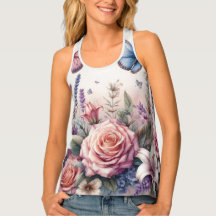 Waterverf Bloemen en zee en schelpen op het strand