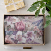 Waterverf Bloemen en zee en schelpen op het strand Tissuepapier (Geschenk)