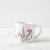 Waterverf bloemen espresso kop (Rechts)