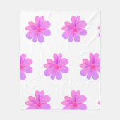 Waterverf bloemen fleece deken (Voorkant)