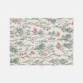 Waterverf bloemen fleece deken (Voorkant (Horizontaal))