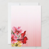 Waterverf bloemen Flora Botanica Wedding Kaart (Achterkant)