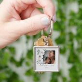Waterverf Bloemen Foto Moederdag Sleutelhanger (Hand)