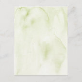 Waterverf Bloemen Franse boog bruiloft Informatiekaartje (Achterkant)