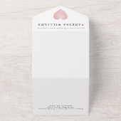 Waterverf bloemen geometrisch vrijgezellenfeest me all in one uitnodiging (Buitenkant)