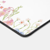 Waterverf bloemen gepersonaliseerd bureaumat (Hoek)