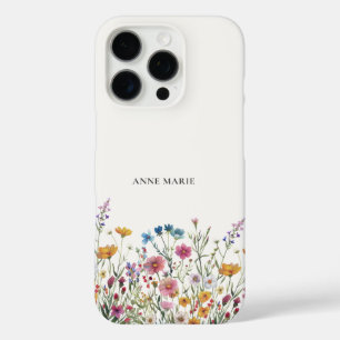Waterverf Bloemen Gepersonaliseerde iPhone 16 Pro iPhone 16 Pro Hoesje