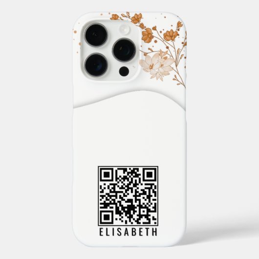 Waterverf Bloemen Gepersonaliseerde Telefoonhoesje Case-Mate iPhone Case (Achterkant)