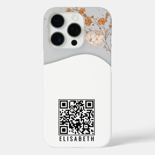 Waterverf Bloemen Gepersonaliseerde Telefoonhoesje Case-Mate iPhone Case (Achterkant)
