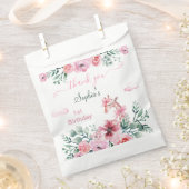 Waterverf Bloemen Giraffe Lint Meisje Verjaardag Bedankzakje (Geknipt)