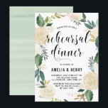 Waterverf bloemen Glitter-repetitie Kaart<br><div class="desc">Elegant en whimsical-repetitie met waterverf florale patronen met faux goudfolie en faux goudglitter accenten - er is geen echte goudfolie of glitter. De pleidooi is perfect voor een lentetentje.</div>