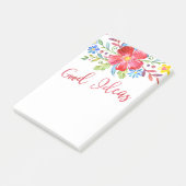 Waterverf bloemen Goede ideeën Post-it® Notes (Schuin)