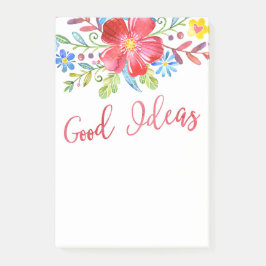 Waterverf bloemen Goede ideeën Post-it® Notes