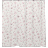 Waterverf Bloemen Gordijn voor de Douche (Voorkant)