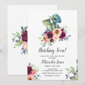 Waterverf Bloemen Green-Wing Dragon Hatching Binne Kaart (Voorkant / Achterkant)