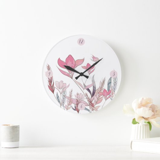 Waterverf bloemen grote klok (Huis)