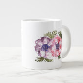 Waterverf bloemen grote koffiekop (Voorkant rechts)