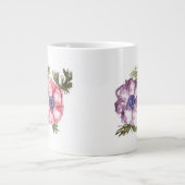 Waterverf bloemen grote koffiekop (Voorkant)