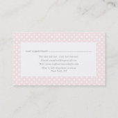 Waterverf Bloemen Haar Stylist Afspraakkaarten Afsprakenkaartje (Achterkant)