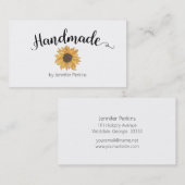  Waterverf Bloemen Handgemaakt Visitekaartje (Voorkant / Achterkant)