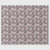 Waterverf Bloemen: Handgetekende bloemen. Cadeaupapier (Vlak)