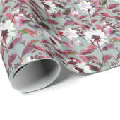 Waterverf Bloemen: Handgetekende bloemen. Cadeaupapier (Rol Hoek)