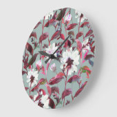 Waterverf Bloemen: Handgetekende bloemen. Grote Klok (Hoek)