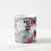 Waterverf Bloemen: Handgetekende bloemen. Koffiemok (Center)