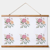 Waterverf bloemen hangend wandkleed (Voorkant)