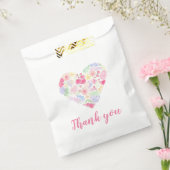 Waterverf Bloemen Hart Bedankzakje (Gezegeld)