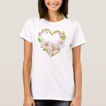 Waterverf Bloemen Hart Krans