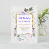 Waterverf Bloemen Herfst Pompoenen 50ste Verjaarda Kaart (Staand voorkant)