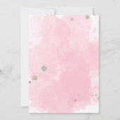 Waterverf Bloemen Herfst Roze Pompoen Herfst Bruil Kaart (Achterkant)