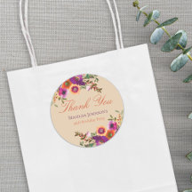 Waterverf Bloemen Herfst Verjaardag Dank u