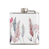 Waterverf bloemen heupfles (Achterkant)