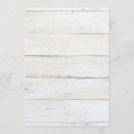 Waterverf bloemen, houtextuur Vrijgezellenfeest Kaart (Achterkant)