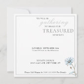 Waterverf Bloemen Hummingbird Viering van het leve Kaart (Achterkant)