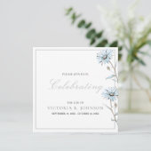 Waterverf Bloemen Hummingbird Viering van het leve Kaart (Staand voorkant)