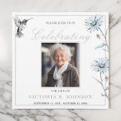 Waterverf Bloemen Hummingbird Viering van het leve Kaart