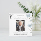 Waterverf Bloemen Hummingbird Viering van het leve Kaart (Staand voorkant)